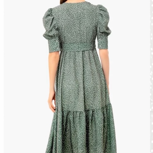 [OPT] Green Papin Dress from Tuckernuck - Picture 3 of 8